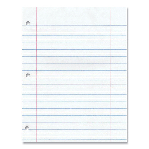 Roaring Spring Gummed Pad, Medium/College Rule, 50 White 8.5 x 11 Sheets, 36/Carton (95139CS)