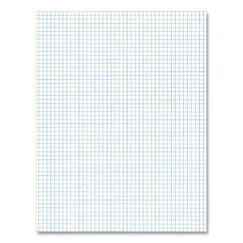 Roaring Spring Gummed Pad, 5 sq/in Quadrille Rule, 50 White 8.5 x 11 Sheets, 72/Carton (95161CS)