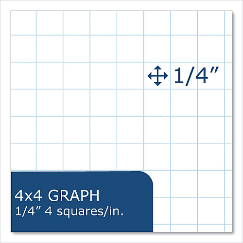 Roaring Spring Lab and Science Carbonless Notebook, Quad Rule (4 sq/in), Gray Cover, (200) 11 x 9.25 Sheets, 5/Carton (77644CS)
