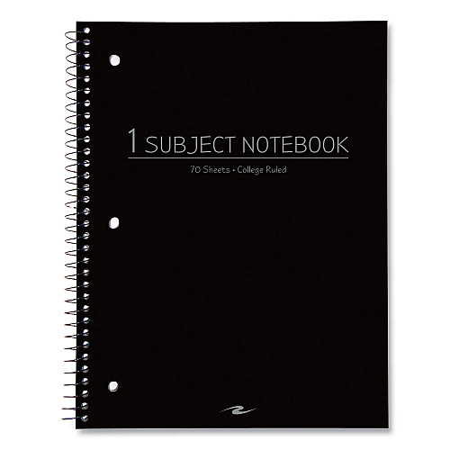Roaring Spring Subject Wirebound Promo Notebook, 1-Subject, Med/College Rule, Assorted Cover, (70) 10.5 x 8 Sheets, 24/Carton (10033CS)