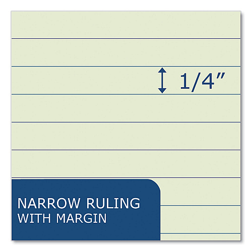 Roaring Spring Lab and Science Chemistry Notebook, Narrow Rule, Blue Cover, (60) 9.25 x 7.5 Sheets, 24/Carton (77571CS)