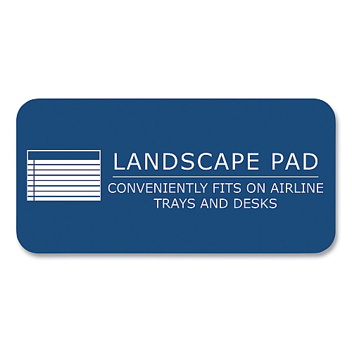 Roaring Spring WIDE Landscape Format Writing Pad, Medium/College Rule, 40 Canary 11 x 9.5 Sheets, 18/Carton (74511CS)