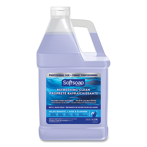 Softsoap Professional Liquid Hand Soap Refill, Refreshing Clean Scent, 128 oz, 4/Carton (61036482CT)