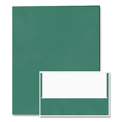 Roaring Spring Pocket Folder, 0.5" Capacity, 11 x 8.5, Green, 25/Box, 10 Boxes/Carton (50122CS)