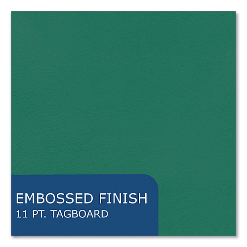 Roaring Spring Pocket Folder with 3 Fasteners, 0.5" Capacity, 11 x 8.5, Dark Green, 25/Box, 10 Boxes/Carton (54129CS)