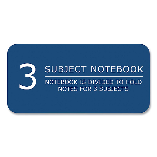 Roaring Spring Subject Wirebound Notebook, 3-Subject, Medium/College Rule, Assorted Cover, (120) 11 x 9 Sheets, 24/Carton (11384CS)