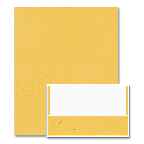 Roaring Spring Pocket Folder, 0.5" Capacity, 11 x 8.5, Gold, 25/Box, 10 Boxes/Carton (50121CS)
