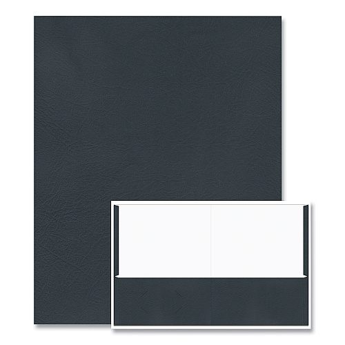 Roaring Spring Pocket Folder, 0.5" Capacity, 11 x 8.5, Black, 25/Box, 10 Boxes/Carton (50119CS)