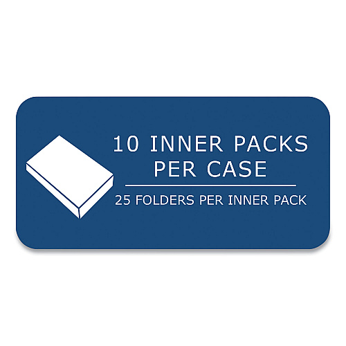 Roaring Spring Pocket Folder with 3 Fasteners, 0.5" Capacity, 11 x 8.5, Red, 25/Box, 10 Boxes/Carton (54126CS)