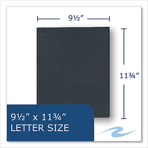 Roaring Spring Pocket Folder, 0.5" Capacity, 11 x 8.5, Black, 25/Box, 10 Boxes/Carton (50119CS)