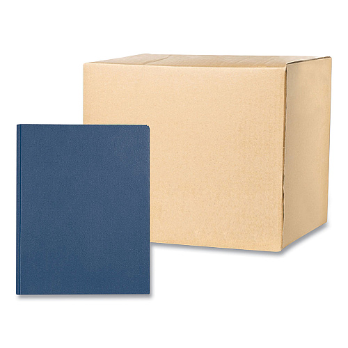 Roaring Spring Pocket Folder with 3 Fasteners, 0.5" Capacity, 11 x 8.5, Dark Blue, 25/Box, 10 Boxes/Carton (54121CS)