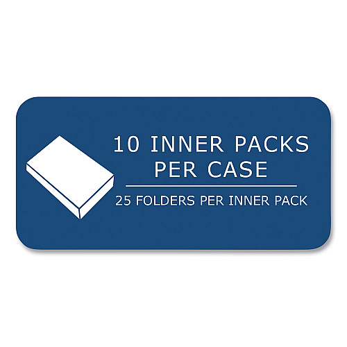 Roaring Spring Pocket Folder, 0.5" Capacity, 11 x 8.5, Dark Blue, 25/Box, 10 Boxes/Carton (50116CS)