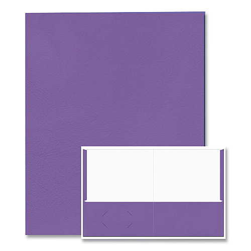 Roaring Spring Pocket Folder, 0.5" Capacity, 11 x 8.5, Purple, 25/Box, 10 Boxes/Carton (50114CS)