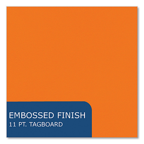 Roaring Spring Pocket Folder with 3 Fasteners, 0.5" Capacity, 11 x 8.5, Orange, 25/Box, 10 Boxes/Carton (54130CS)