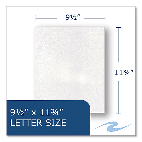 Roaring Spring Pocket Folder, 0.5" Capacity, 11 x 8.5, White, 25/Box, 10 Boxes/Carton (50118CS)
