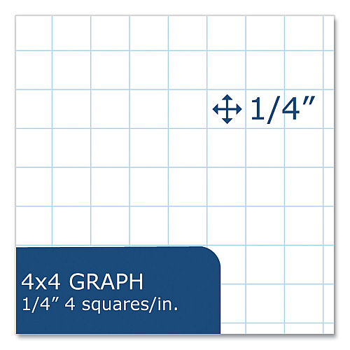 Roaring Spring Lab/Science Carbonless Notebook, Quad Rule (4 sq/in), Multicolor Cover, (100) 11x8.5 Sheets, 12/Carton (77650CS)