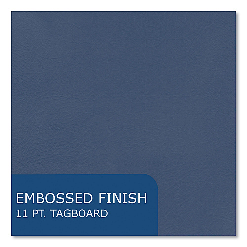 Roaring Spring Pocket Folder with 3 Fasteners, 0.5" Capacity, 11 x 8.5, Dark Blue, 25/Box, 10 Boxes/Carton (54121CS)