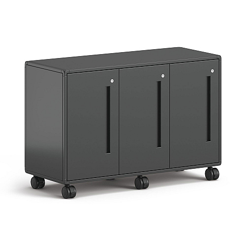 HON Class-ifi Tote Storage Cabinet, Three-Wide, 46.63" x 18.75" x 31.38", Charcoal Gray (EST2H3WNSSNA)