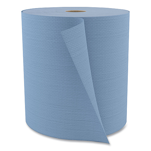 Cascades Tuff-Job Spunlace Towels, Jumbo Roll, 12 x 13, Blue, 475/Roll (W802)