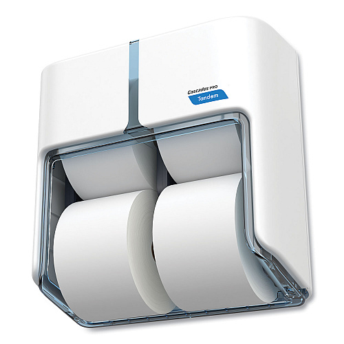 Cascades Tandem No Touch High Capacity Bath Tissue Dispenser, 12.6 x 6.6 x 12, White (C315)