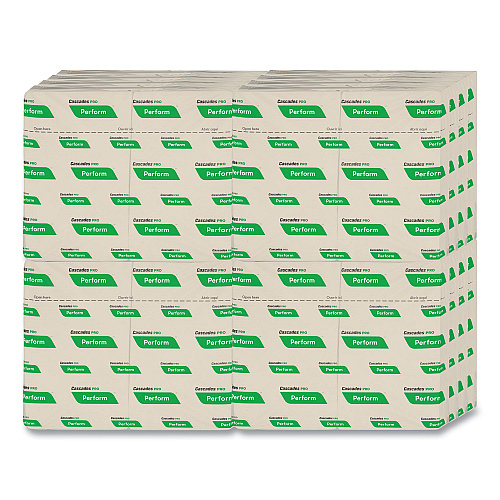 Cascades Perform Interfold Napkins, 1-Ply, 6.5 x 4.25, Natural, 376/Pack, 16 Packs/Carton (T411)
