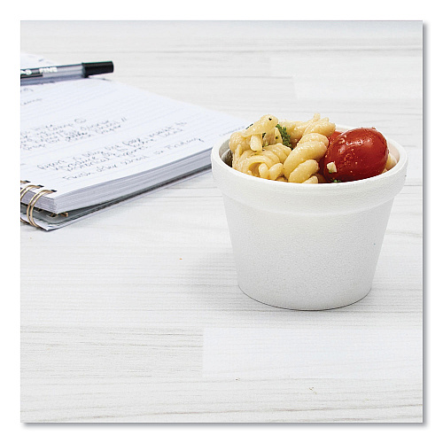 Dart Bowl Containers, 4 oz, White, Foam, 1,000/Carton (4J6)