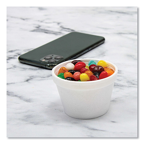 Dart Bowl Containers, 4 oz, White, Foam, 1,000/Carton (4J6)