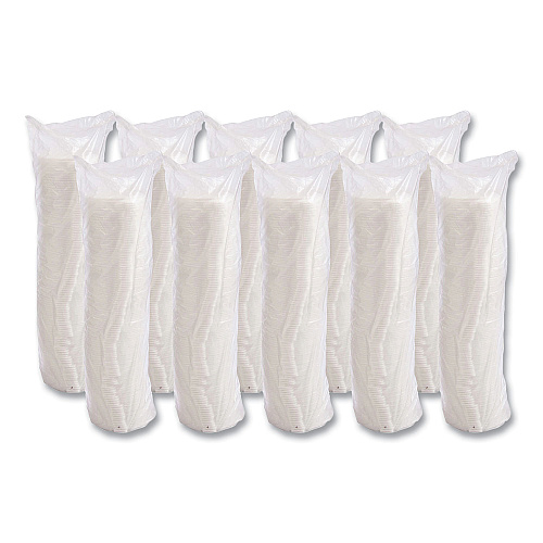 Dart Lift n' Lock Plastic Hot Cup Lids, Fits 10 oz Cups, White, 1,000/Carton (10FTL)