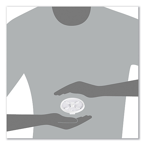 Dart Lift n' Lock Plastic Hot Cup Lids, Fits 10 oz Cups, White, 1,000/Carton (10FTL)