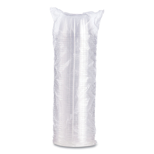Dart D-T Sundae/Cold Cup Lids, Fits 6, 8, 12 oz Foam Cups, Clear, 50/Pack, 20 Packs/Carton (12HDLC)