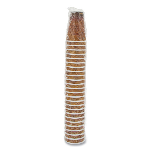 Dart Fusion Escape Foam Hot/Cold Cups, 16 oz, Brown/Black, 1,000/Carton (16U16ESC)
