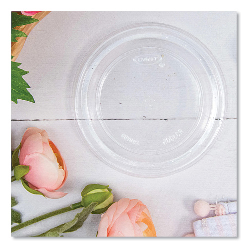 Dart Plastic Dome Lid, Fits 5 oz to 32 oz Hot Cups/Containers, Clear, 100/Pack, 10 Packs/Carton (20DLCR)