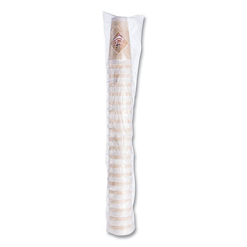 Dart Cafe G Foam Hot/Cold Cups, 20 oz, Brown/Red/White, 20/Pack (20X16GPK)