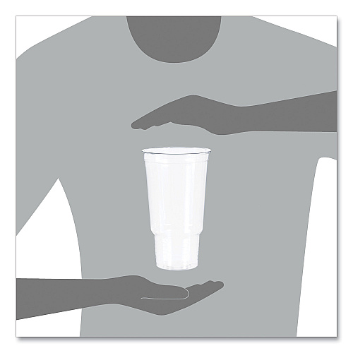 Dart Ultra Clear Pedestal PET Cups, 32 oz, Clear, 25/Bag, 20 Bags/Carton (32AC)