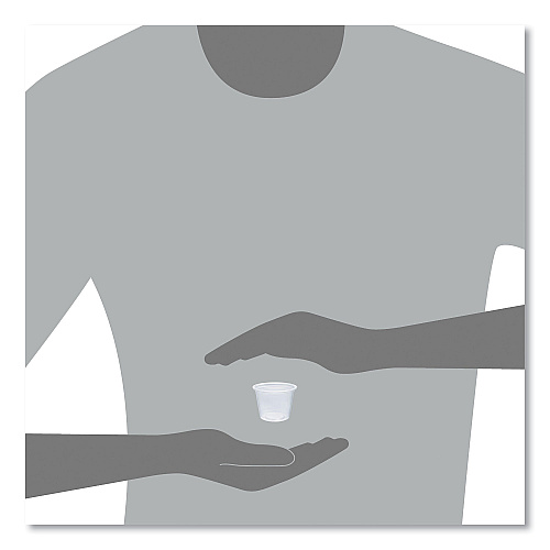 Dart Conex Complements Portion/Medicine Cups, 1 oz, Clear, 125/Bag, 20 Bags/Carton (100PC)