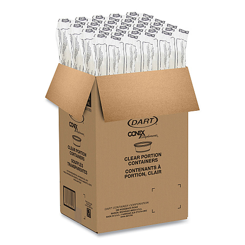 Dart Conex Complements Portion/Medicine Cups, 1.5 oz, Translucent, 125/Bag, 20 Bags/Carton (150PC)