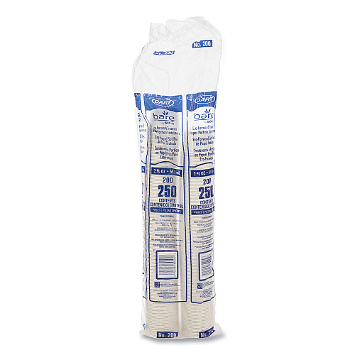 SOLO Paper Portion Cups, ProPlanet Seal, 2 oz, White, 250/Bag, 20 Bags/Carton (200)