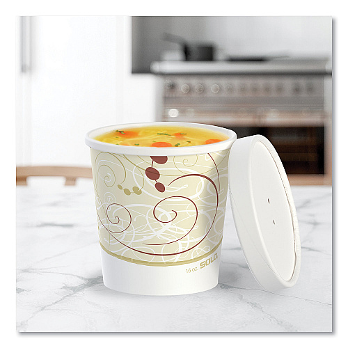 SOLO Flexstyle Double Poly Food Combo Packs, 16 oz, Symphony, 25 Combos/Sleeve, 10 Sleeves/Carton (KHB16ASYM)