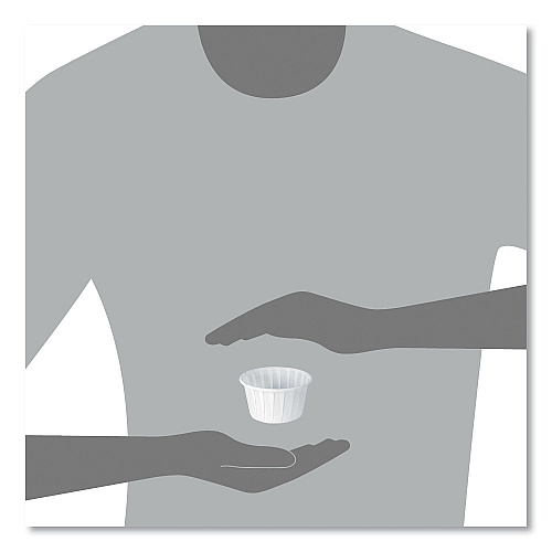 SOLO Paper Portion Cups, ProPlanet Seal, 4 oz, White, 250/Bag, 20 Bags/Carton (400)