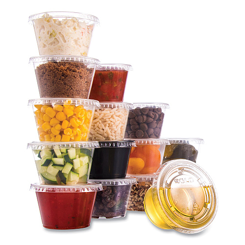 Dart Conex Complements Portion/Medicine Cups, 4 oz, Clear, 125/Bag, 20 Bags/Carton (400PC)