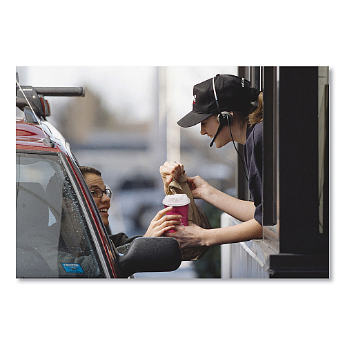 SOLO Single-Sided Poly Paper Hot Cups, 20 oz, Bistro Design, 600/Carton (420SI)