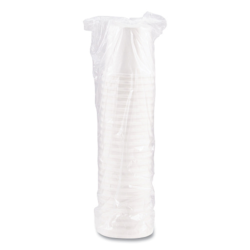 SOLO Flexstyle Double Poly Paper Containers, 16 oz, White, Paper, 25/Pack, 20 Packs/Carton (H4165U)