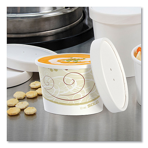 SOLO Flexstyle Double Poly Food Combo Packs, 12 oz, Symphony, Paper, 250/Carton (KHSB12ASYM)