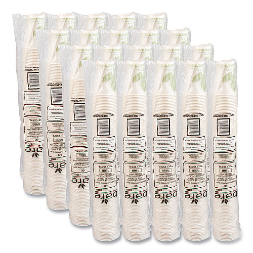 SOLO Bare Eco-Forward Paper Cold Cups, ProPlanet Seal, 9 oz, Green/White, 100/Sleeve, 20 Sleeves/Carton (R9BBJD110CT)