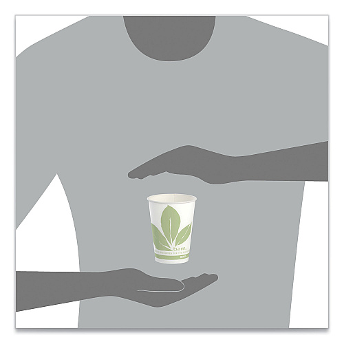 SOLO Bare Eco-Forward Paper Cold Cups, ProPlanet Seal, 9 oz, Green/White, 100/Sleeve, 20 Sleeves/Carton (R9BBJD110CT)