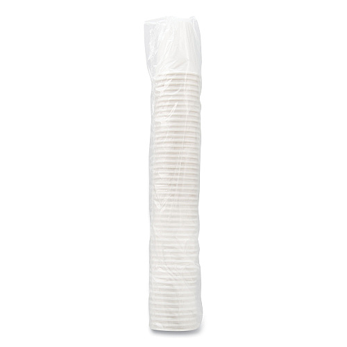 SOLO Uncoated Paper Cups, Hot Drink, 8 oz, White, 1,000/Carton (U508NU)
