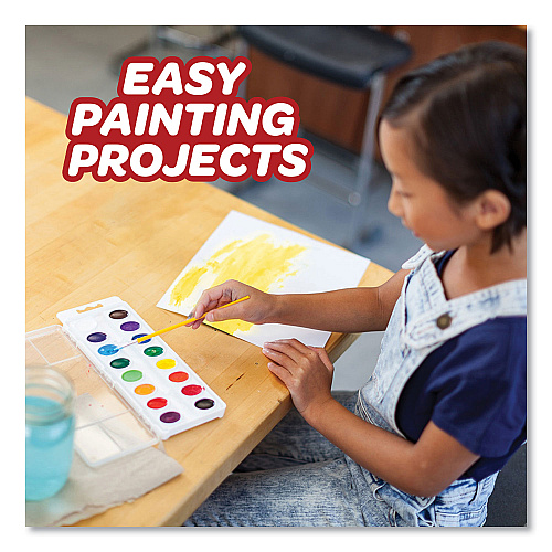 Crayola Watercolor Mixing Set, 7 Assorted Colors, Palette Tray (530081)