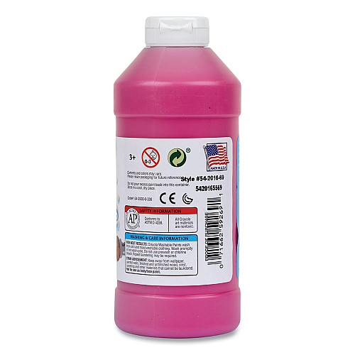 Crayola Washable Paint, Magenta, 16 oz Bottle (542016069)