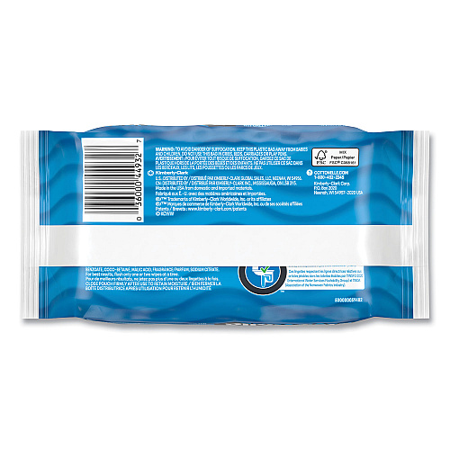 Cottonelle Fresh Care Flushable Cleansing Cloths, 1-Ply, 3.75 x 5.5, White, 42/Pack (44932)