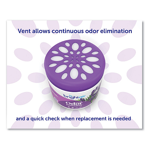 Bright Air Super Odor Eliminator, Lavender and Fresh Linen, Purple, 14 oz Jar (900014)